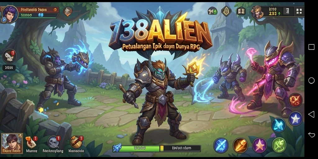 Tampilan gameplay RPG 138ALIEN penuh aksi menarik.