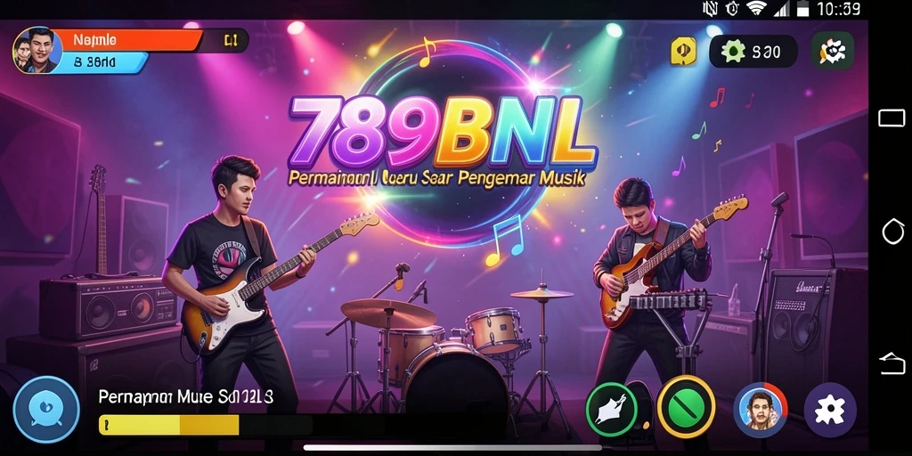 Tampilan gameplay seru dari aplikasi musik 789BNL.