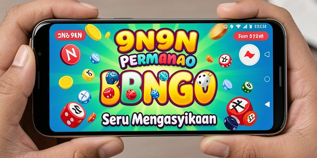 Tangkapan layar utama 9N9N menampilkan gameplay Bingo yang seru.