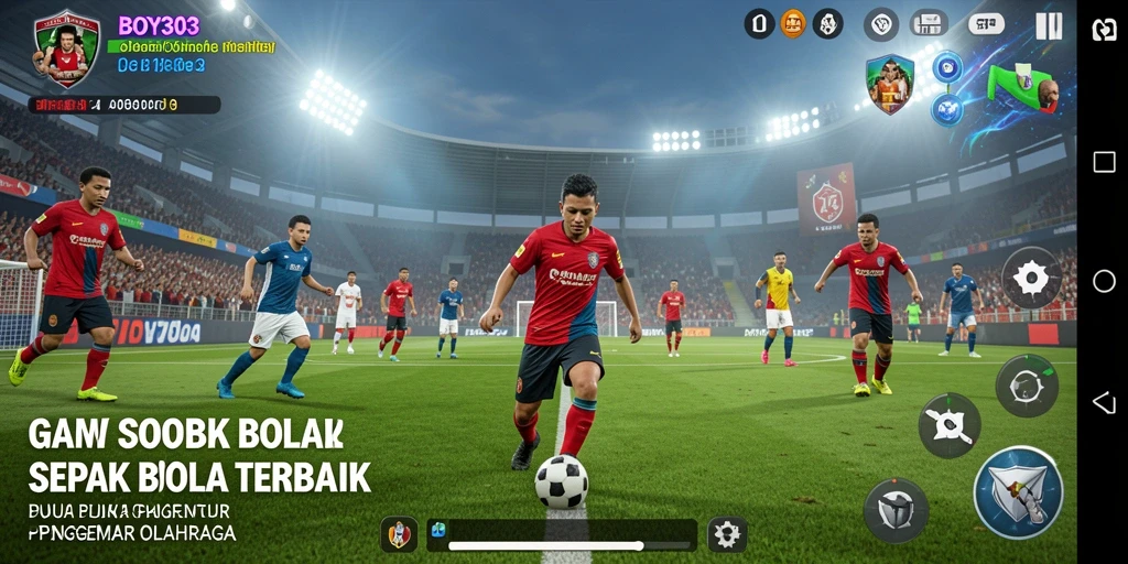 Gameplay menarik BOY303 dengan aksi sepak bola yang seru.