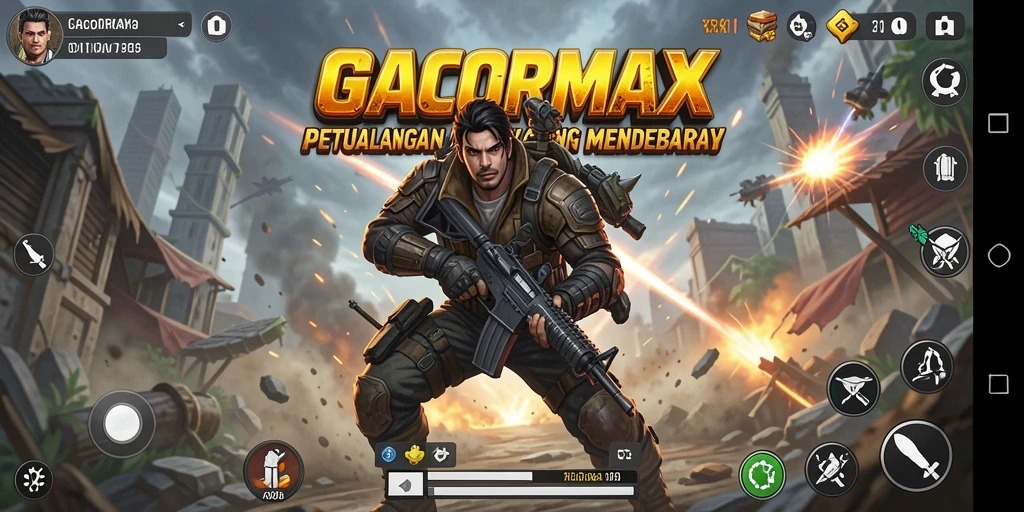 Tangkapan layar utama GACORMAX menampilkan aksi seru dan grafis yang mengesankan.