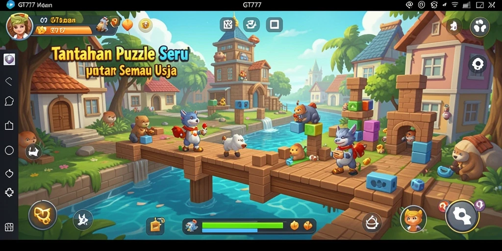 Tampilan permainan GT777 menampilkan berbagai tantangan menarik dalam gaya Puzzle.