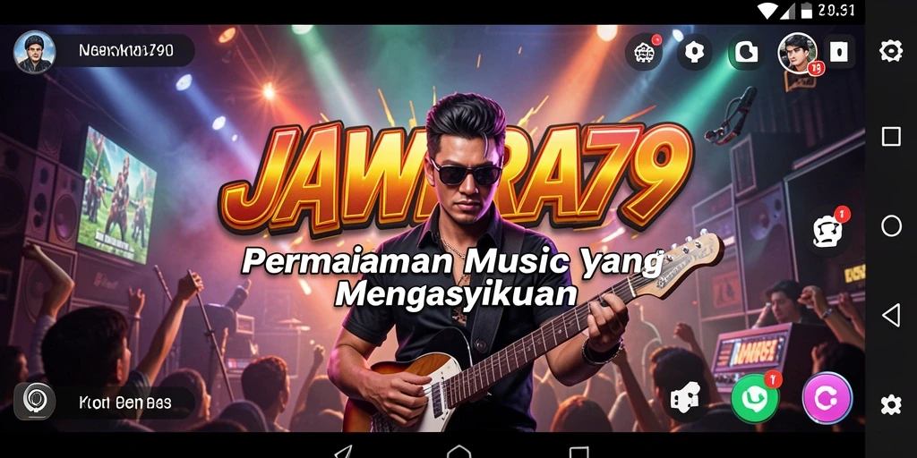 Tangkapan layar utama JAWARA79 yang menunjukkan gameplay menarik dan interaksi pengguna.