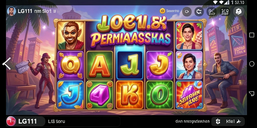 Tampilan utama LG111 menampilkan gameplay seru permainan Slot.