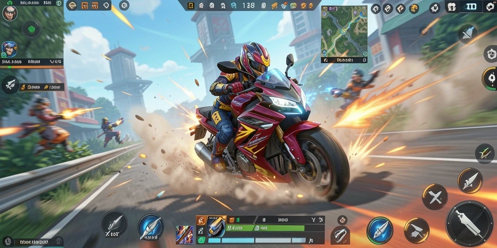 Gameplay balapan motor yang mendebarkan di MLBB8.