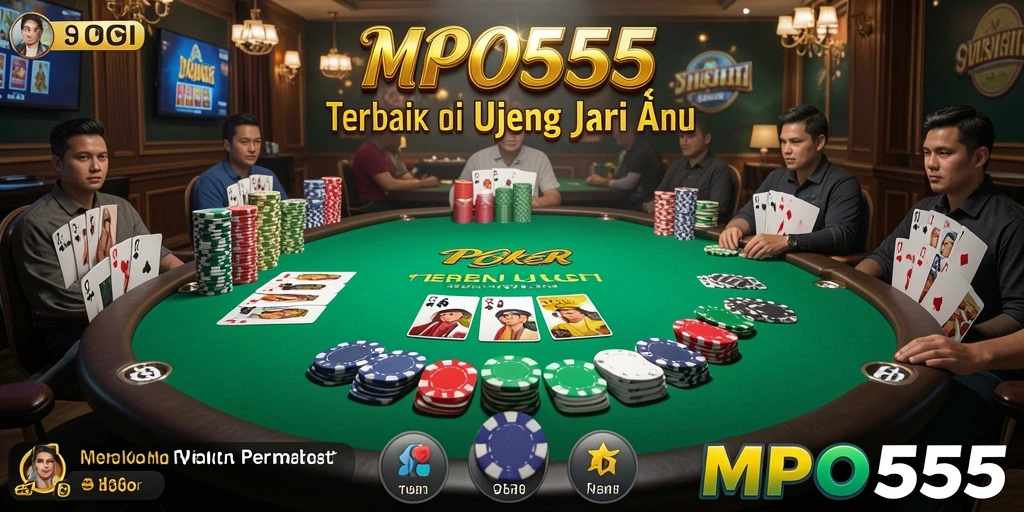 Tampilan screenshot MPO555 dengan gameplay Poker yang mendebarkan.