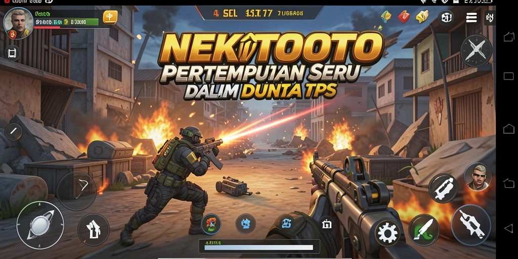 Tangkapan layar menunjukkan aksi pertempuran intens di NEKOTOTO.