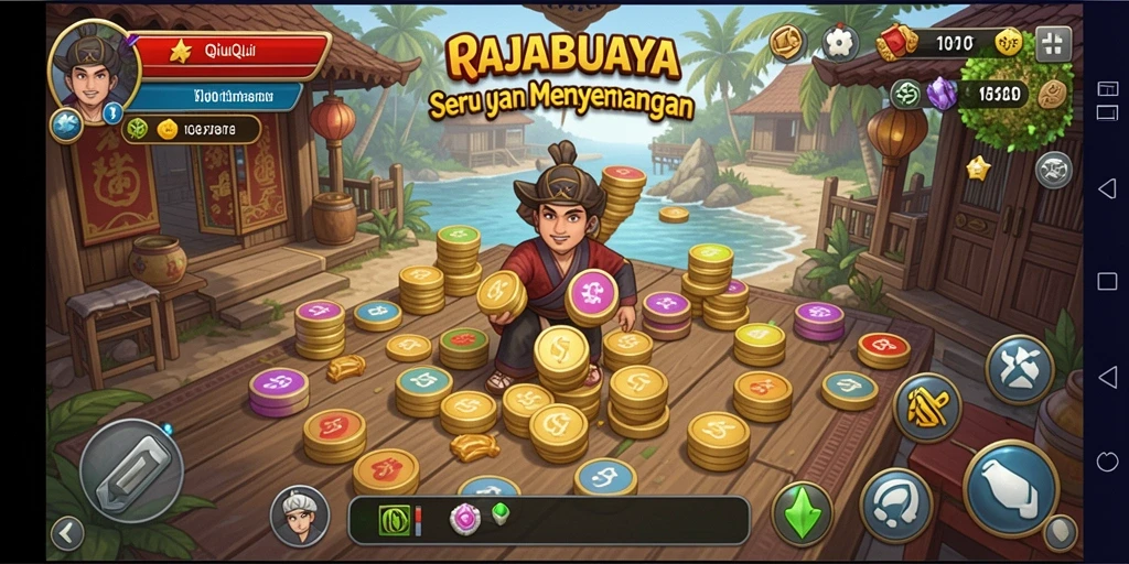 Tampilan gameplay QiuQiu yang seru dan menegangkan.