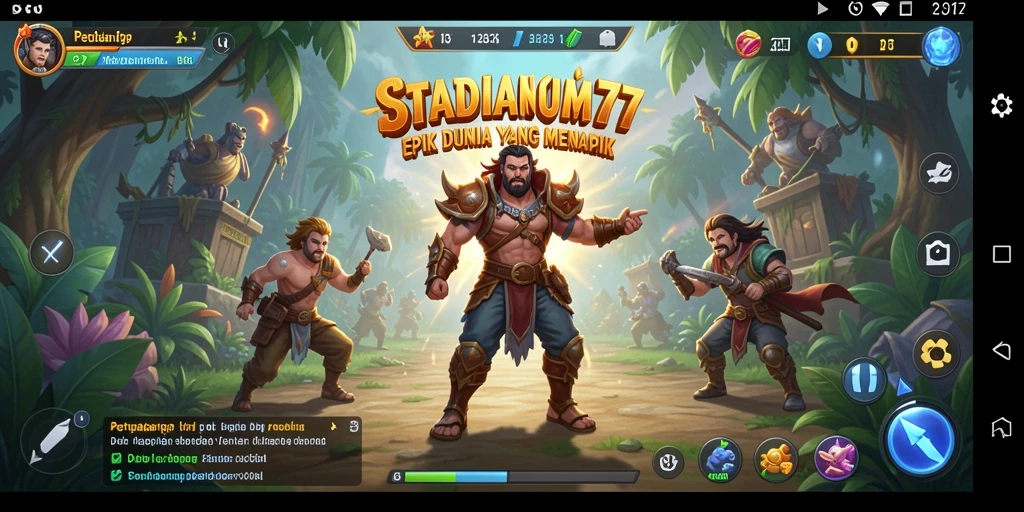 Screenshot gameplay STADIUM77 dengan momen petualangan yang mendebarkan.
