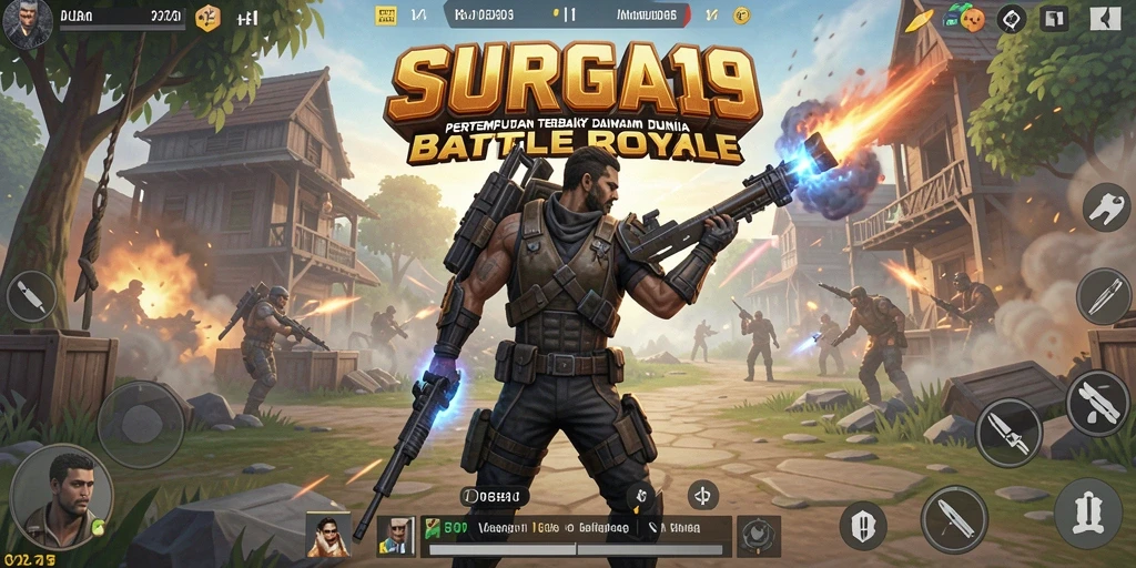 Gameplay pertarungan intens dalam SURGA19 yang memuaskan.