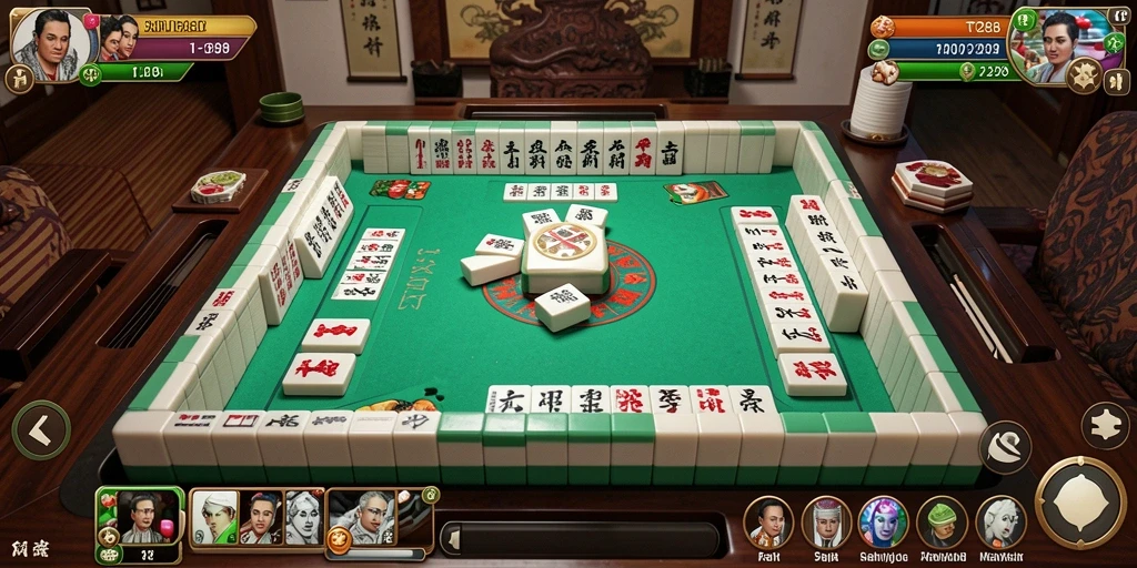 Screenshot TO288 menampilkan gameplay Mahjong yang menarik dan menantang.