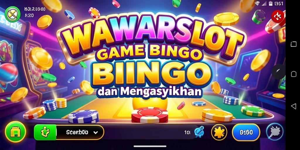 Screenshot gameplay WAWARSLOT menampilkan suasana bermain Bingo yang penuh warna.