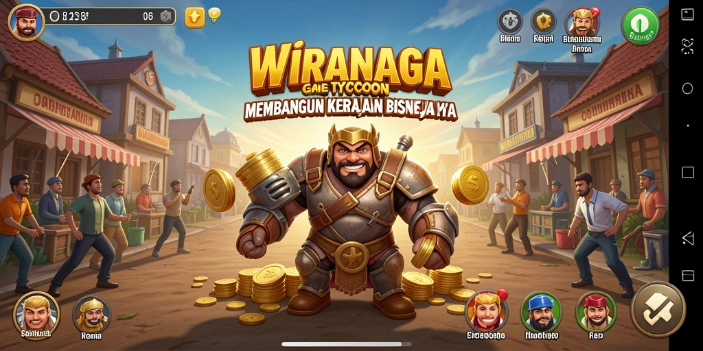 Tampilan gameplay WIRANAGA yang menarik dan penuh strategi.