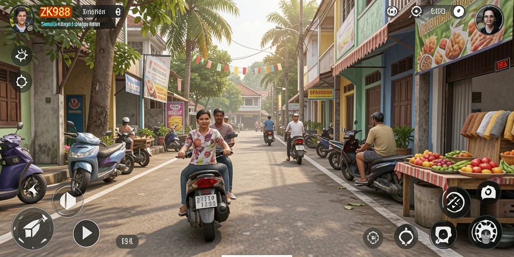 Tangkapan layar menampilkan gameplay menarik dalam ZK988.